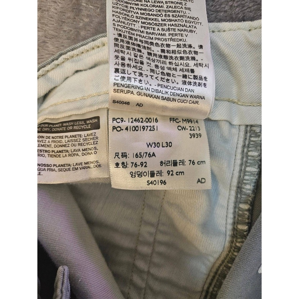 Levis White Label Gray Cargo Pants Mens W30 L30 Discontinued Straight Utility - Picture 4 of 9